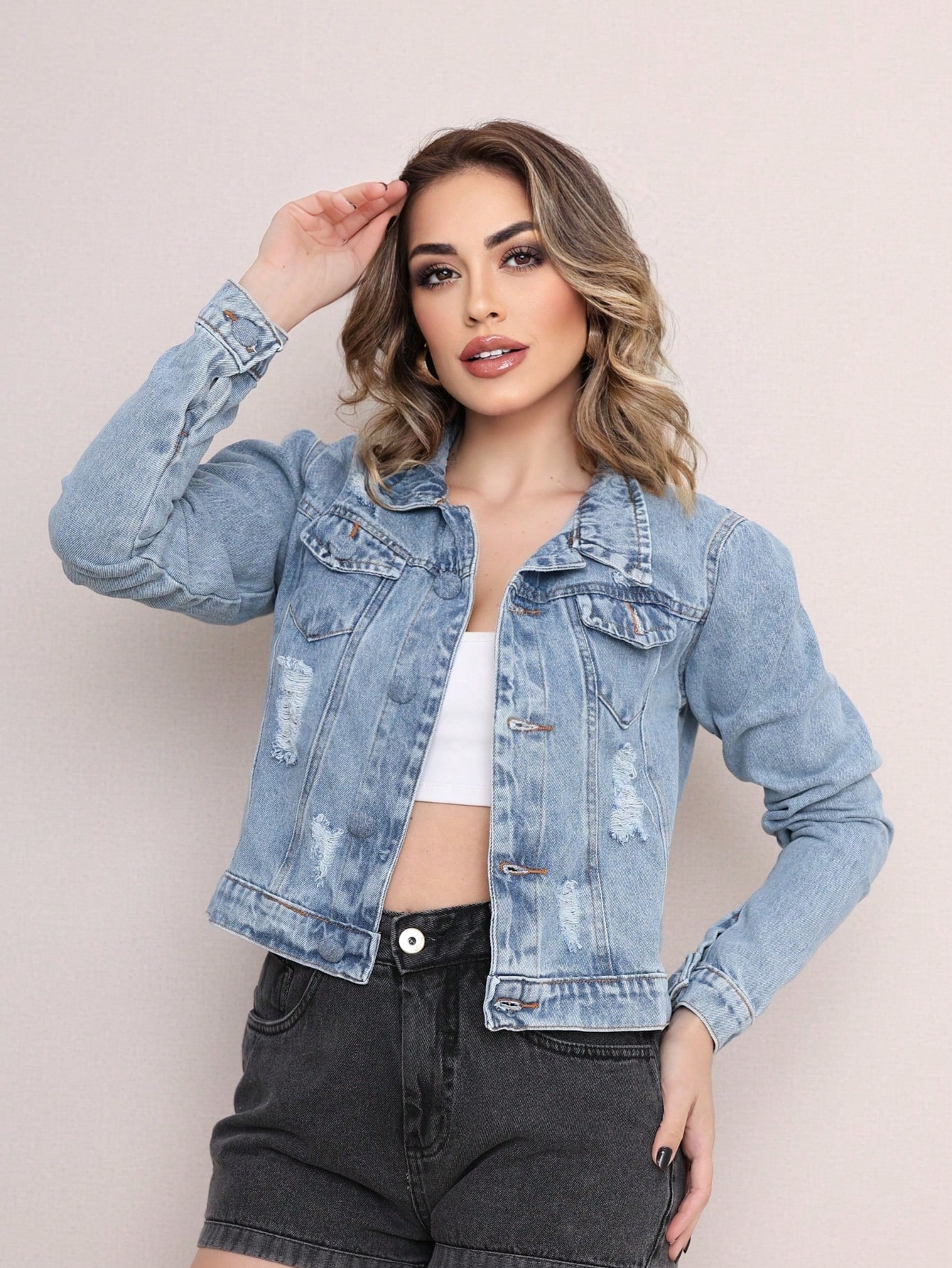Jaqueta Feminina Jeans