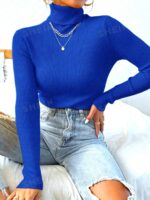 Blusa Feminina de inverno feita em tricô