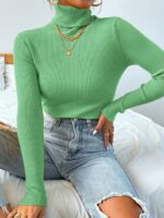 Blusa Feminina de inverno feita em tricô