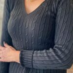 Blusa Feminina de inverno feita em tricô