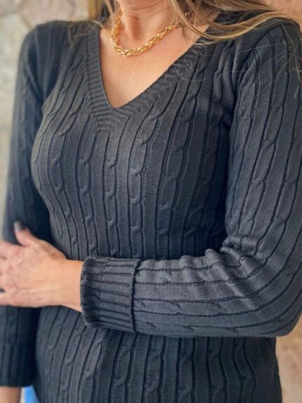 Blusa Feminina de inverno feita em tricô