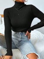 Blusa Feminina de inverno feita em tricô