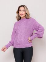 Blusa Feminina Feita de Tricô para o Frio