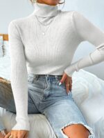 Blusa Feminina de inverno feita em tricô