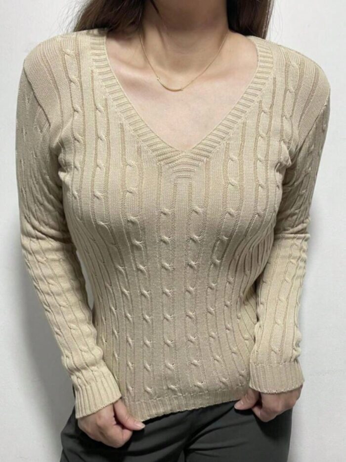 Blusa Feminina de inverno feita em tricô