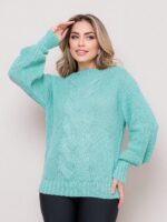 Blusa Feminina Feita de Tricô para o Frio