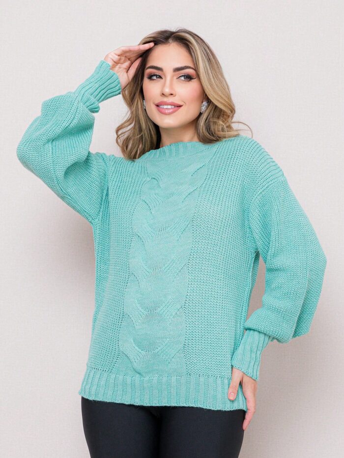 Blusa Feminina Feita de Tricô para o Frio