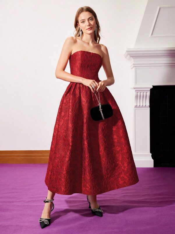 Vestido Festa Longo Sem Alças