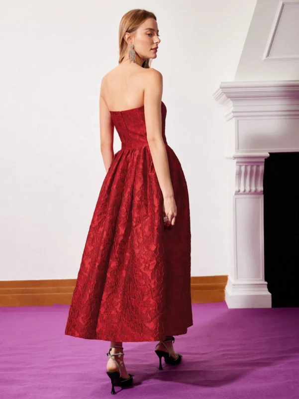 Vestido Festa Longo Sem Alças