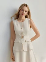 Vestido Longo Com Cinto Talia