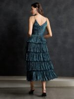 Vestido Longo de Festa Em Camadas