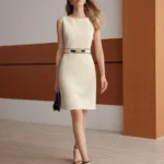 Vestido Simples com Estampa Lisa Yarla