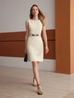 Vestido Simples com Estampa Lisa Yarla